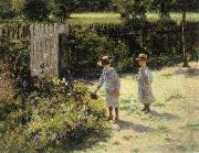 Wladyslaw Podkowinski Children in the Garden Sweden oil painting artist